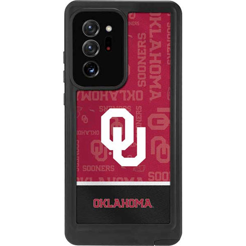 University of Oklahoma Split Jersey Galaxy Note20 Ultra 5G Waterproof Case