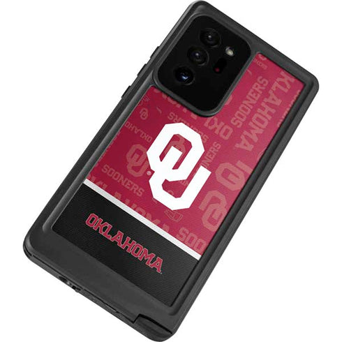 University of Oklahoma Split Jersey Galaxy Note20 Ultra 5G Waterproof Case