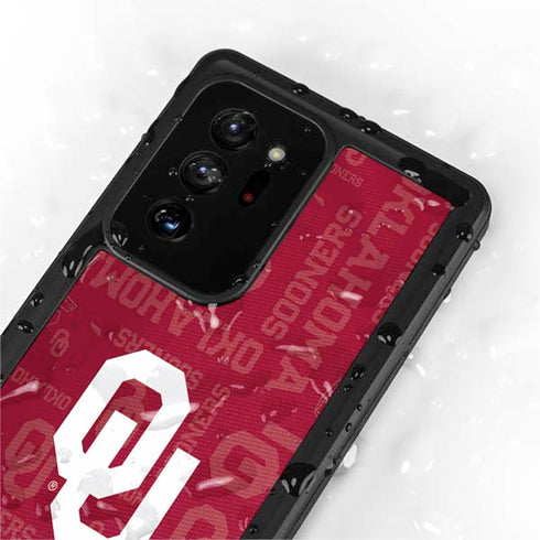 University of Oklahoma Split Jersey Galaxy Note20 Ultra 5G Waterproof Case