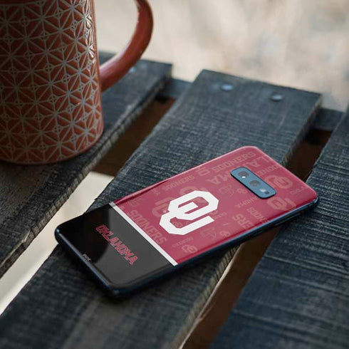 University of Oklahoma Split Jersey Galaxy S10e Skin