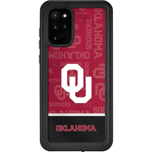 University of Oklahoma Split Jersey Galaxy S20 Plus Waterproof Case