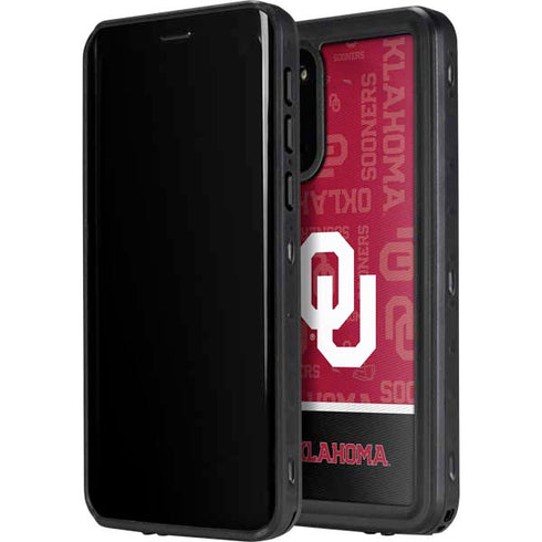 University of Oklahoma Split Jersey Galaxy S20 Plus Waterproof Case