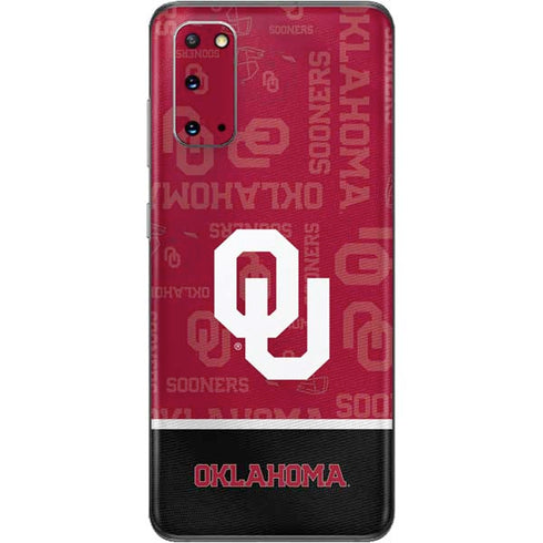 University of Oklahoma Split Jersey Galaxy S20 Skin