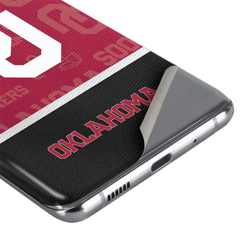 University of Oklahoma Split Jersey Galaxy S20 Skin