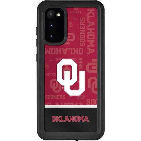 University of Oklahoma Split Jersey Galaxy S20 Waterproof Case