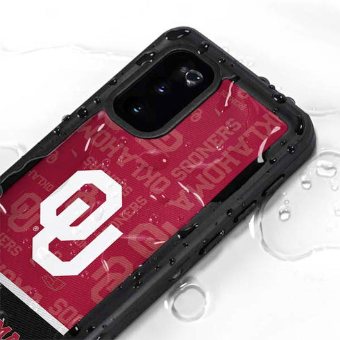 University of Oklahoma Split Jersey Galaxy S20 Waterproof Case
