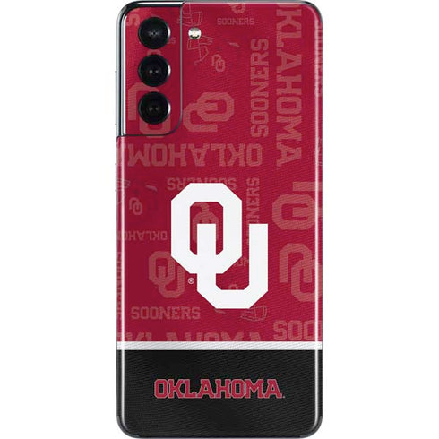 University of Oklahoma Split Jersey Galaxy S21 5G Skin