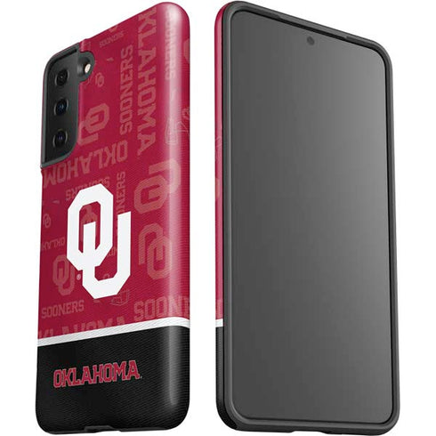 University of Oklahoma Split Jersey Galaxy S21 FE Pro Case