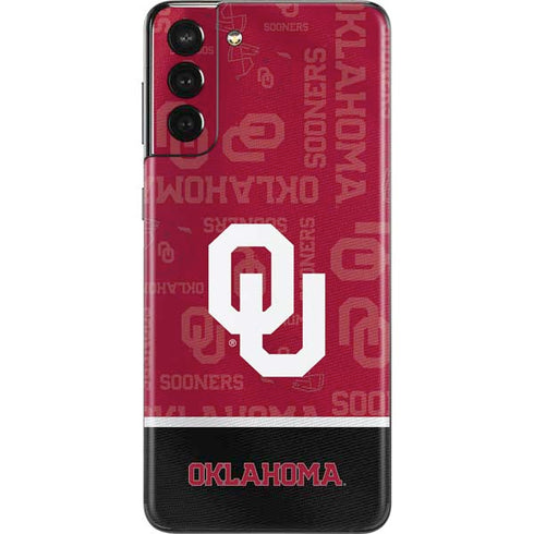 University of Oklahoma Split Jersey Galaxy S21 Plus 5G Skin