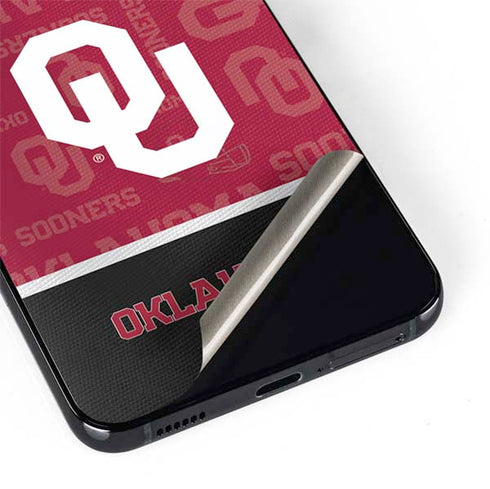 University of Oklahoma Split Jersey Galaxy S22 Plus Skin