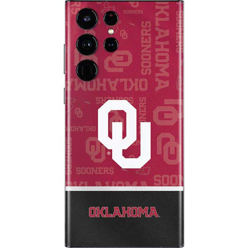 University of Oklahoma Split Jersey Galaxy S22 Ultra Skin