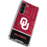 University of Oklahoma Split Jersey Galaxy S23 Clear Case