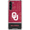 University of Oklahoma Split Jersey Galaxy S23 FE Clear Case
