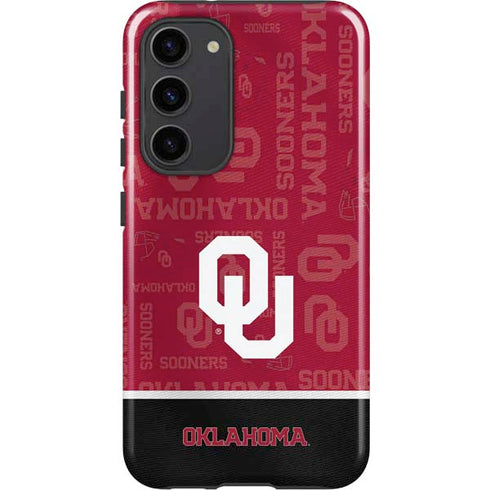 University of Oklahoma Split Jersey Galaxy S23 Plus Pro Case