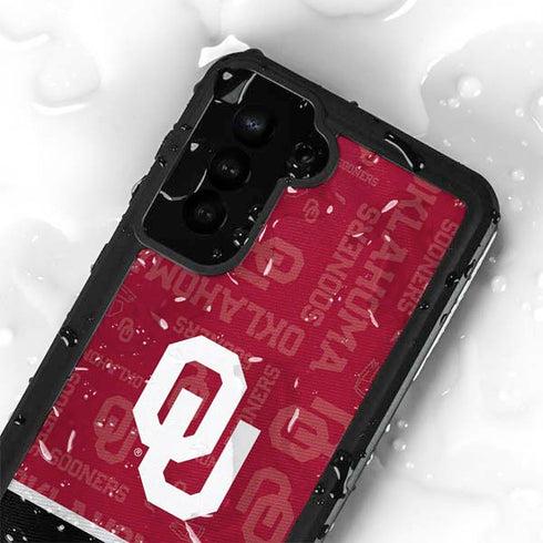 University of Oklahoma Split Jersey Galaxy S23 Plus Waterproof Case