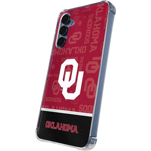 University of Oklahoma Split Jersey Galaxy S24 Clear Case