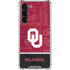University of Oklahoma Split Jersey Galaxy S24 FE Clear Case