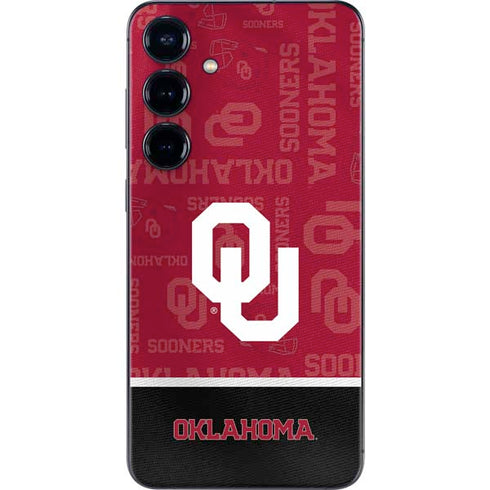 University of Oklahoma Split Jersey Galaxy S25 Plus Skin