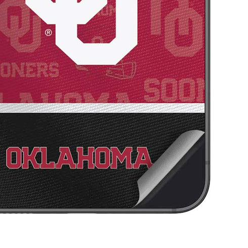 University of Oklahoma Split Jersey Galaxy S25 Plus Skin