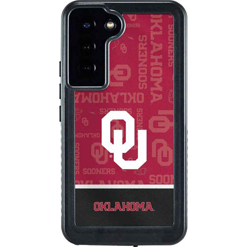 University of Oklahoma Split Jersey Galaxy S24 Plus Waterproof Case