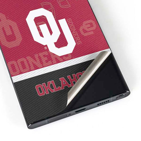 University of Oklahoma Split Jersey Galaxy S25 Ultra Skin