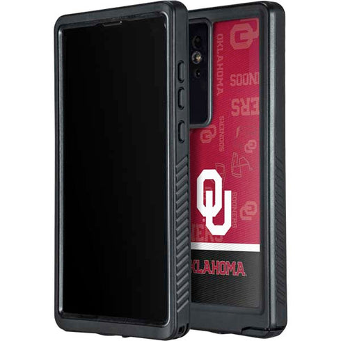 University of Oklahoma Split Jersey Galaxy S24 Ultra Waterproof Case