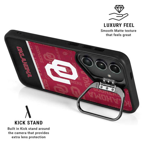 University of Oklahoma Split Jersey Galaxy S26 Kickstand Case