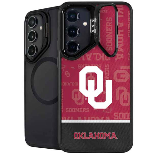 University of Oklahoma Split Jersey Galaxy S26 Plus Kickstand Case