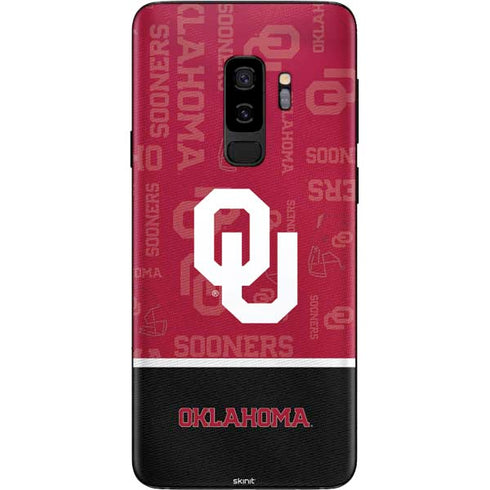 University of Oklahoma Split Jersey Galaxy S9 Plus Skin