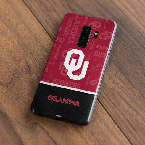 University of Oklahoma Split Jersey Galaxy S9 Plus Skin