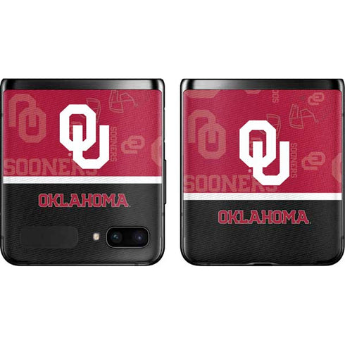 University of Oklahoma Split Jersey Galaxy Z Flip Skin