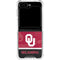 University of Oklahoma Split Jersey Galaxy Z Flip5 5G Clear Case