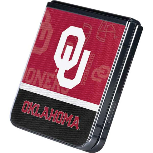 University of Oklahoma Split Jersey Galaxy Z Flip5 5G Skin