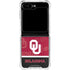 University of Oklahoma Split Jersey Galaxy Z Flip6 Clear Case
