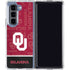 University of Oklahoma Split Jersey Galaxy Z Fold5 5G Clear Case