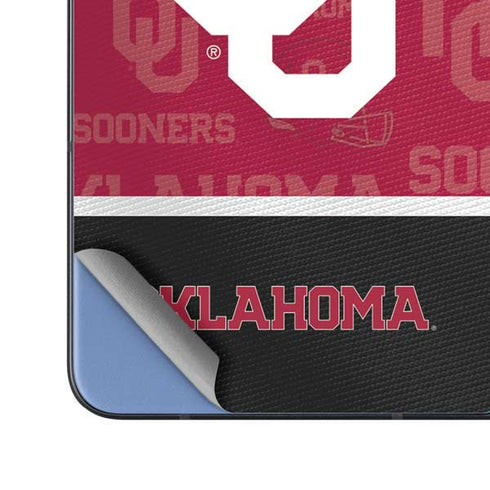 University of Oklahoma Split Jersey Galaxy Z Fold5 5G Skin