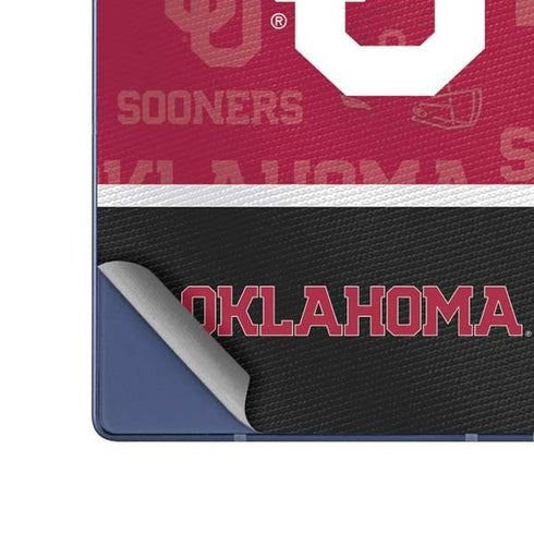 University of Oklahoma Split Jersey Galaxy Z Fold6 Skin