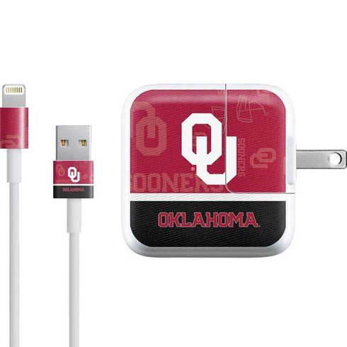 University of Oklahoma Split Jersey iPad Charger (10W USB) Skin