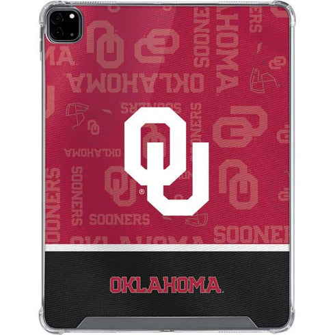 University of Oklahoma Split Jersey iPad Pro 12.9in (2020) Clear Case