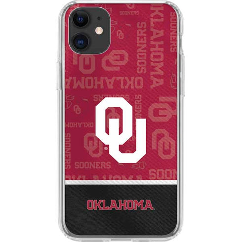 University of Oklahoma Split Jersey iPhone 11 Clear Case