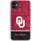 University of Oklahoma Split Jersey iPhone 11 Clear Case