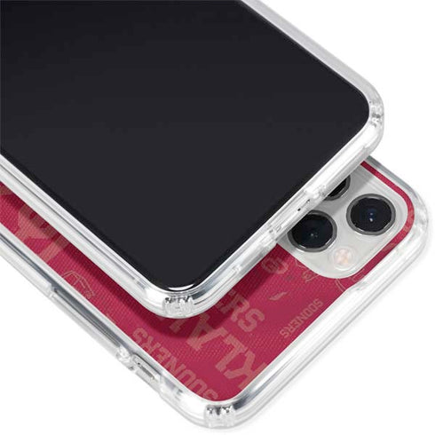 University of Oklahoma Split Jersey iPhone 11 Pro Clear Case