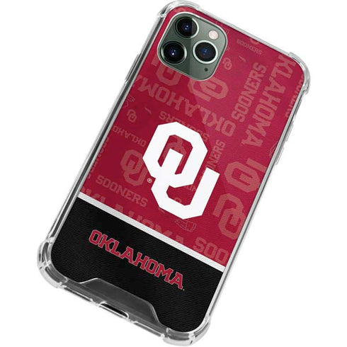 University of Oklahoma Split Jersey iPhone 11 Pro Max Clear Case