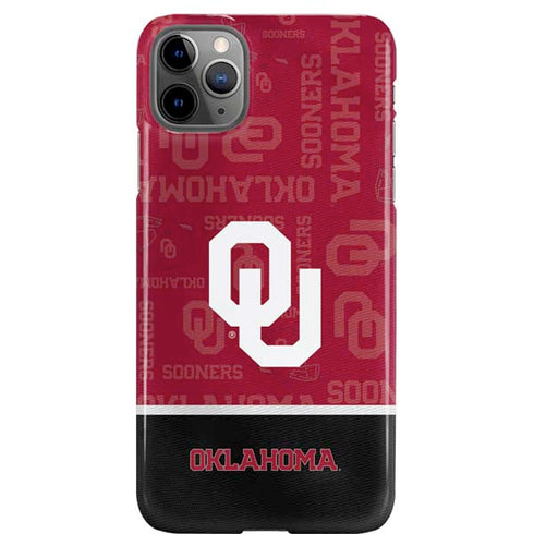 University of Oklahoma Split Jersey iPhone 11 Pro Max Lite Case
