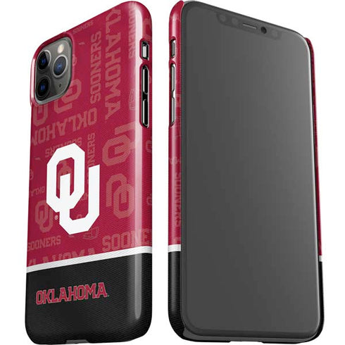 University of Oklahoma Split Jersey iPhone 11 Pro Max Lite Case