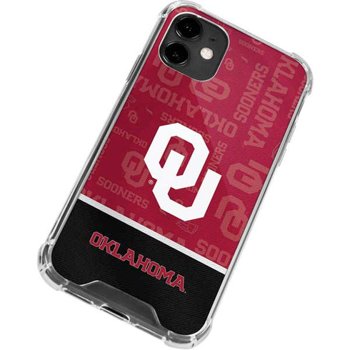 University of Oklahoma Split Jersey iPhone 12 Clear Case