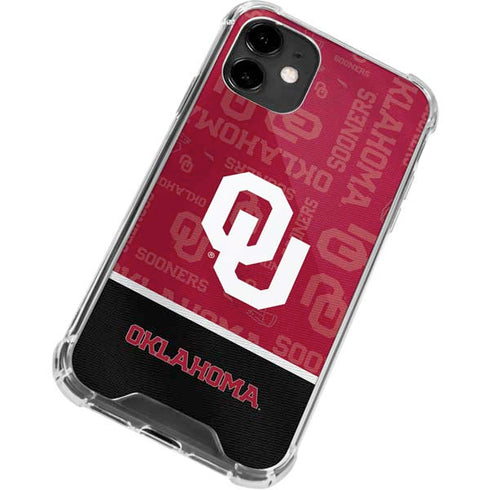 University of Oklahoma Split Jersey iPhone 12 Mini Clear Case