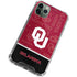 University of Oklahoma Split Jersey iPhone 12 Pro Max Clear Case