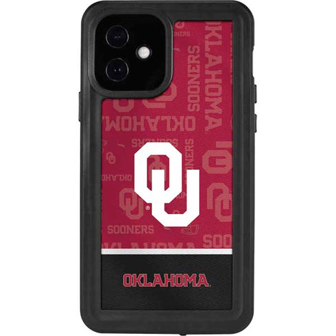 University of Oklahoma Split Jersey iPhone 12 Waterproof Case