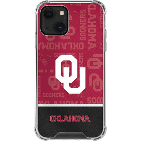 University of Oklahoma Split Jersey iPhone 13 Mini Clear Case